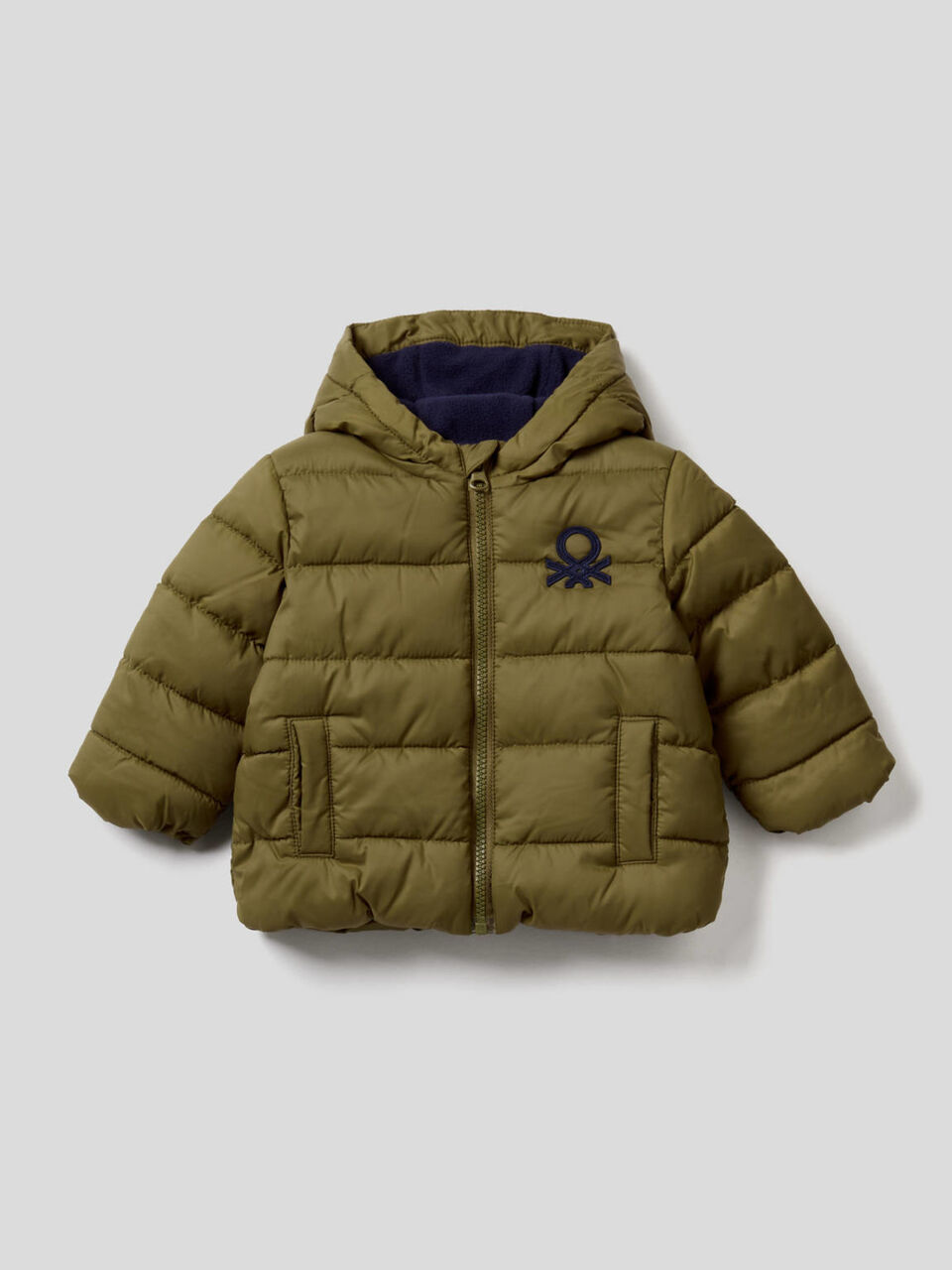 Yarn dyed jacket with hood image number 1