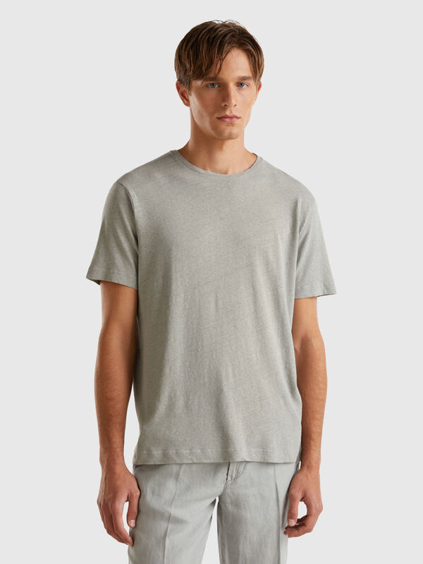 T-shirt in linen blend Men