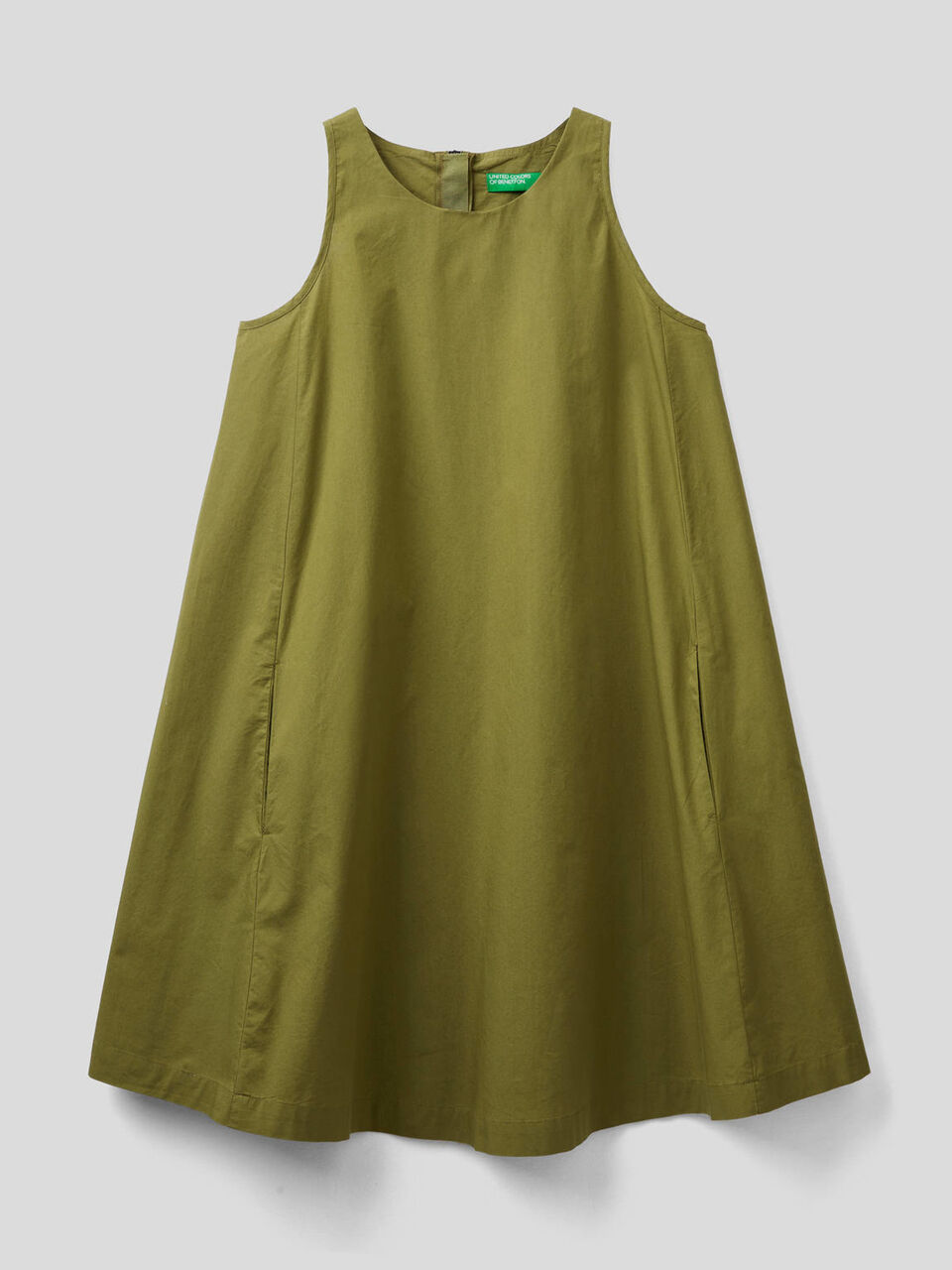 Sleeveless A-line dress image number 1