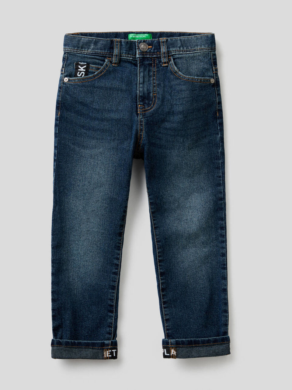 Five pocket straight leg jeans image number 1