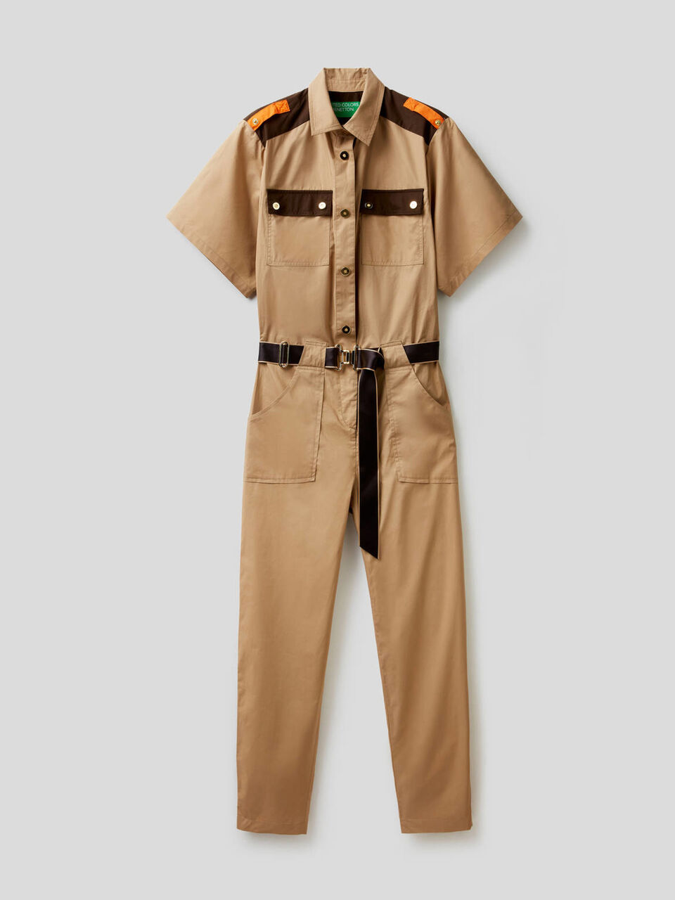 One-piece jumpsuit in 100% cotton image number 1