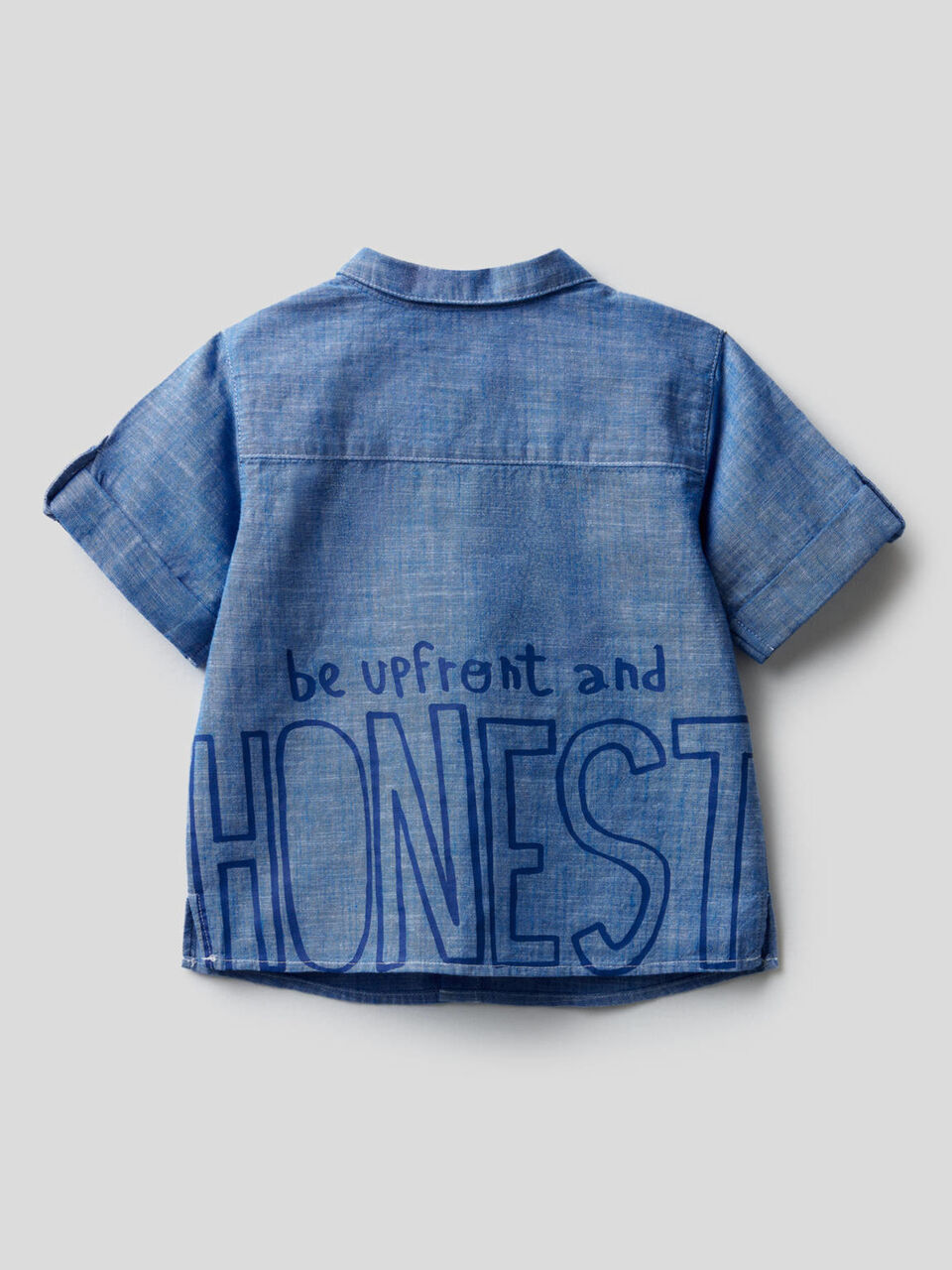 Short sleeve shirt with slogan image number 2