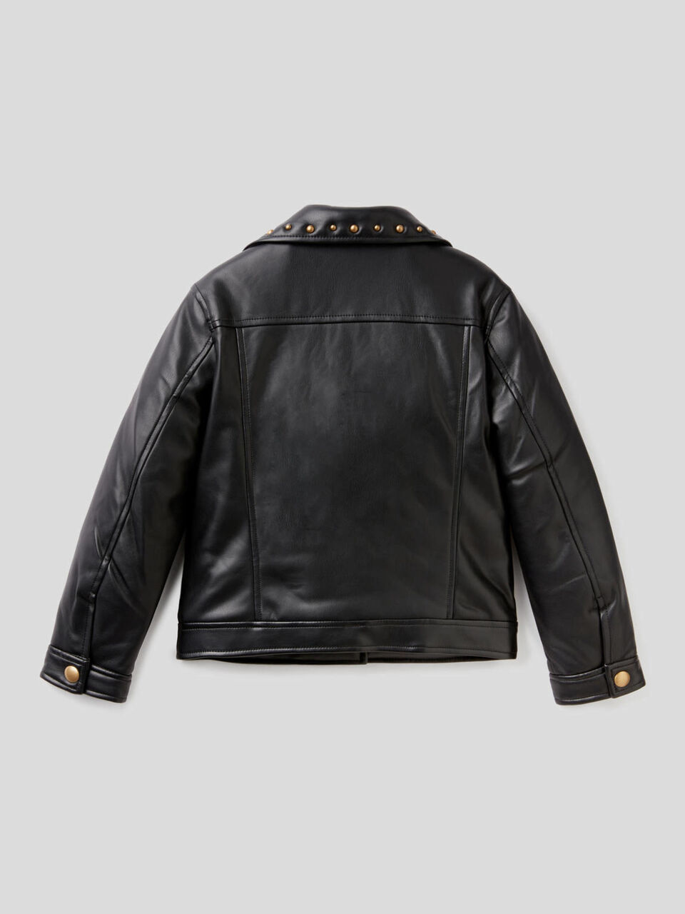 Biker jacket with fringe and studs image number 2