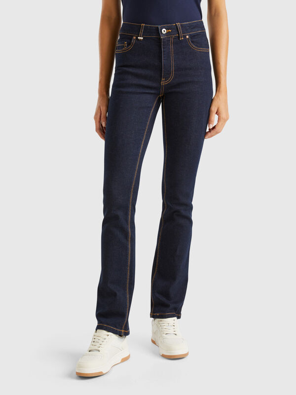 Bootcut jeans in recycled cotton blend Women