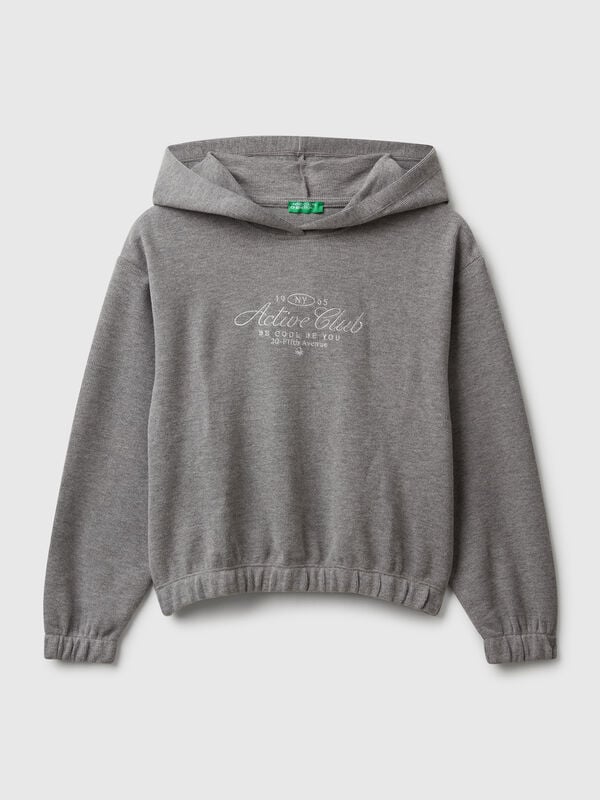 Warm sweatshirt with lurex embroidery Junior Girl