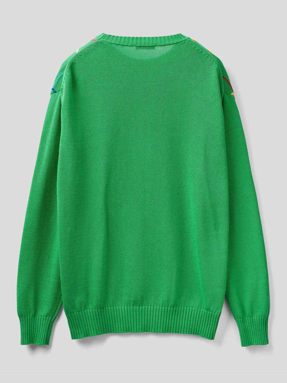 Sweater with multicolor diamonds image number 2