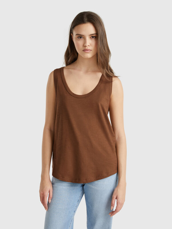 Tank top in lightweight cotton Women
