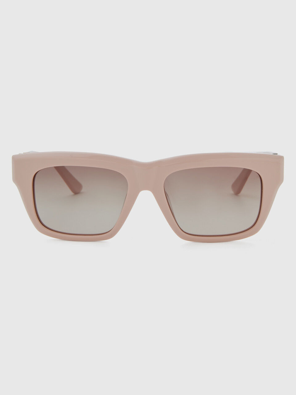 Light pink rectangular sunglasses
