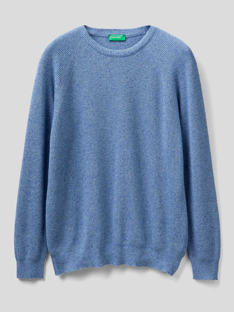 Ribbed wool and silk blend sweater image number 1