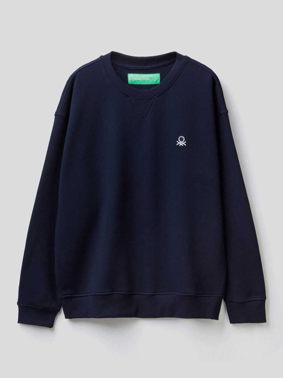 100% cotton sweatshirt with applied logo image number null