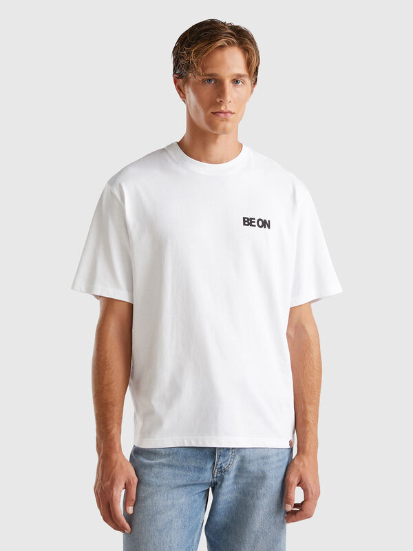 Oversized fit t-shirt in pure cotton Men