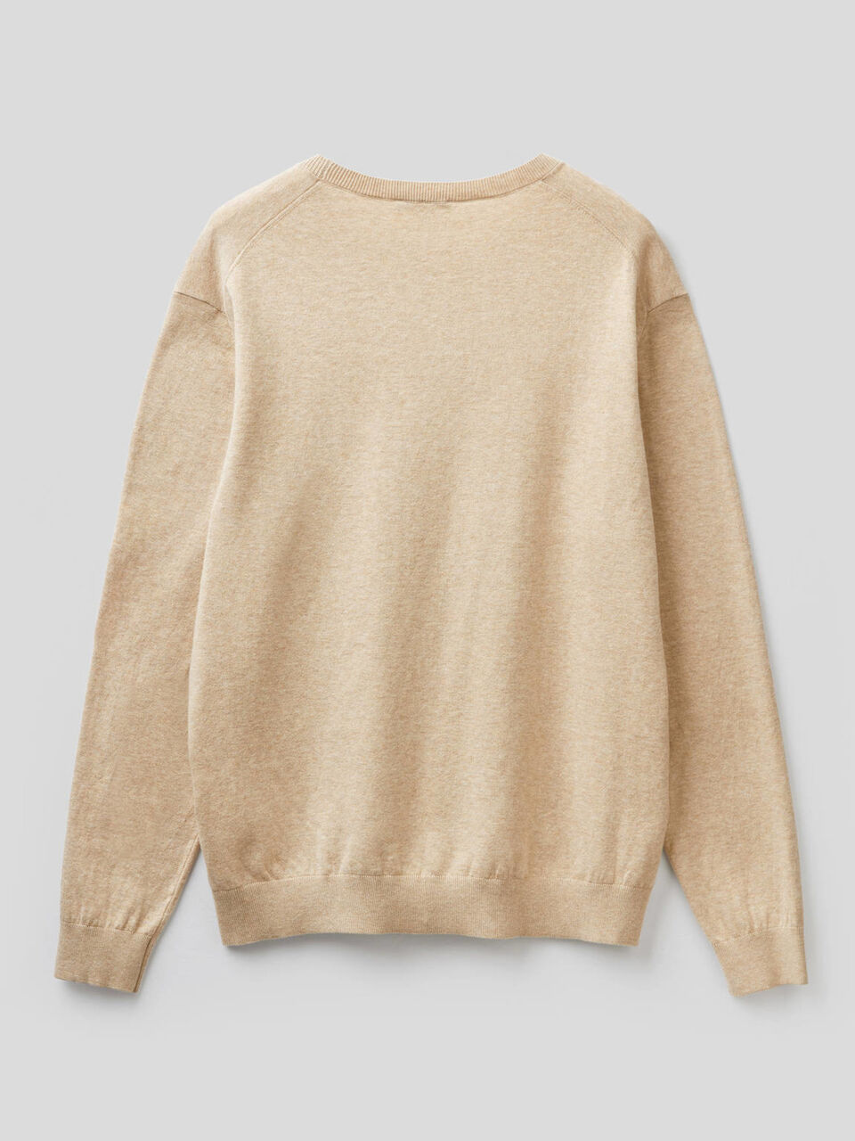 Crew neck sweater in cotton blend image number 2