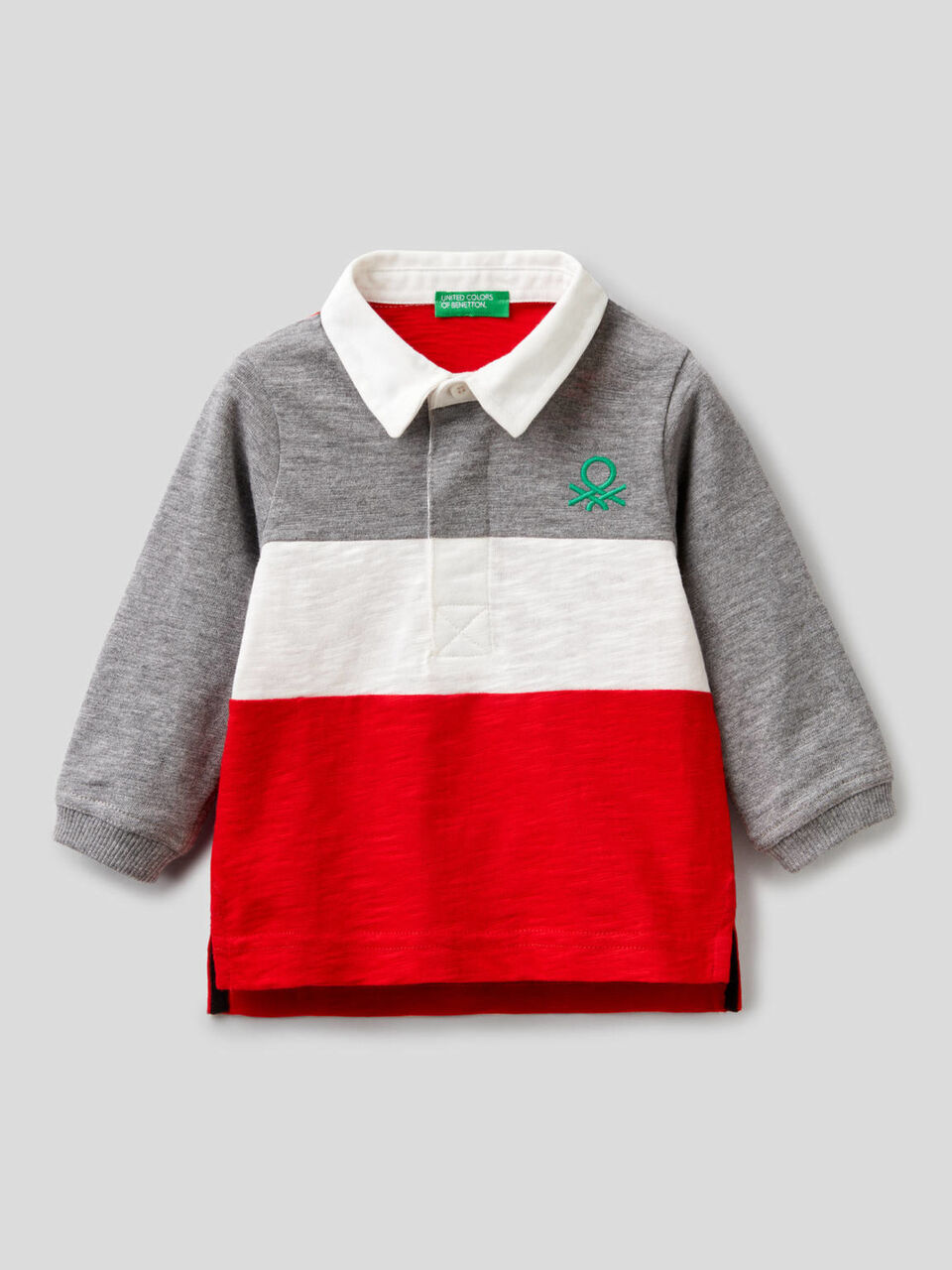Rugby polo in 100% cotton image number 1
