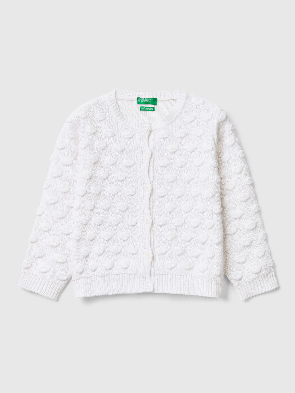 Cardigan in recycled cotton blend