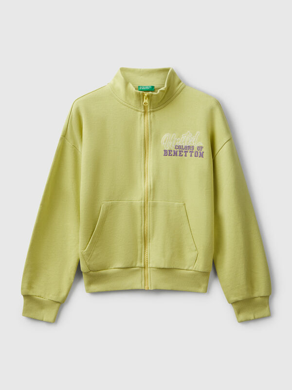 Zip-up sweatshirt with print Junior Girl