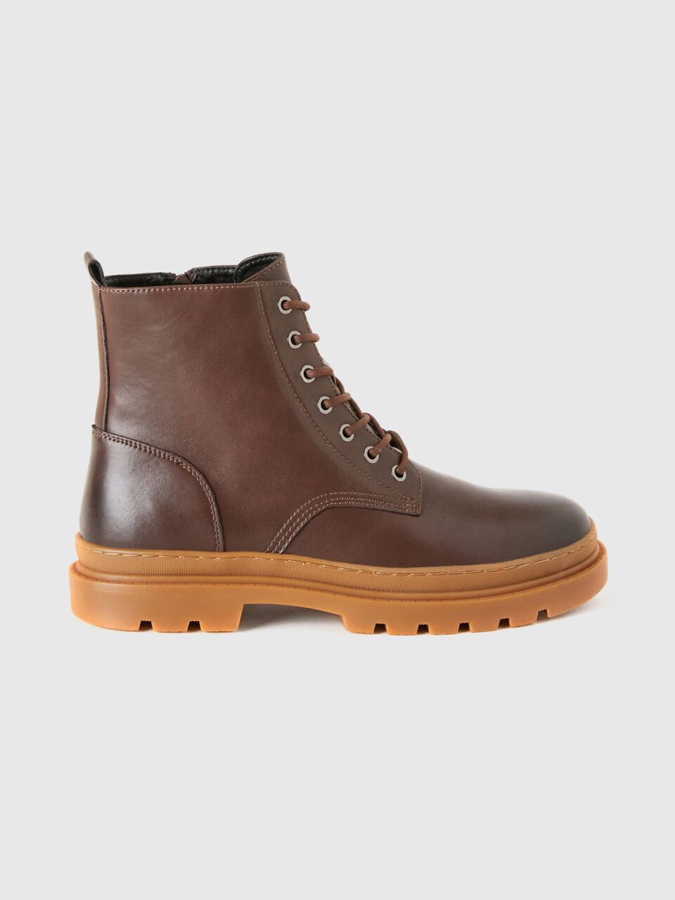 United colors of benetton men's leather boots sales