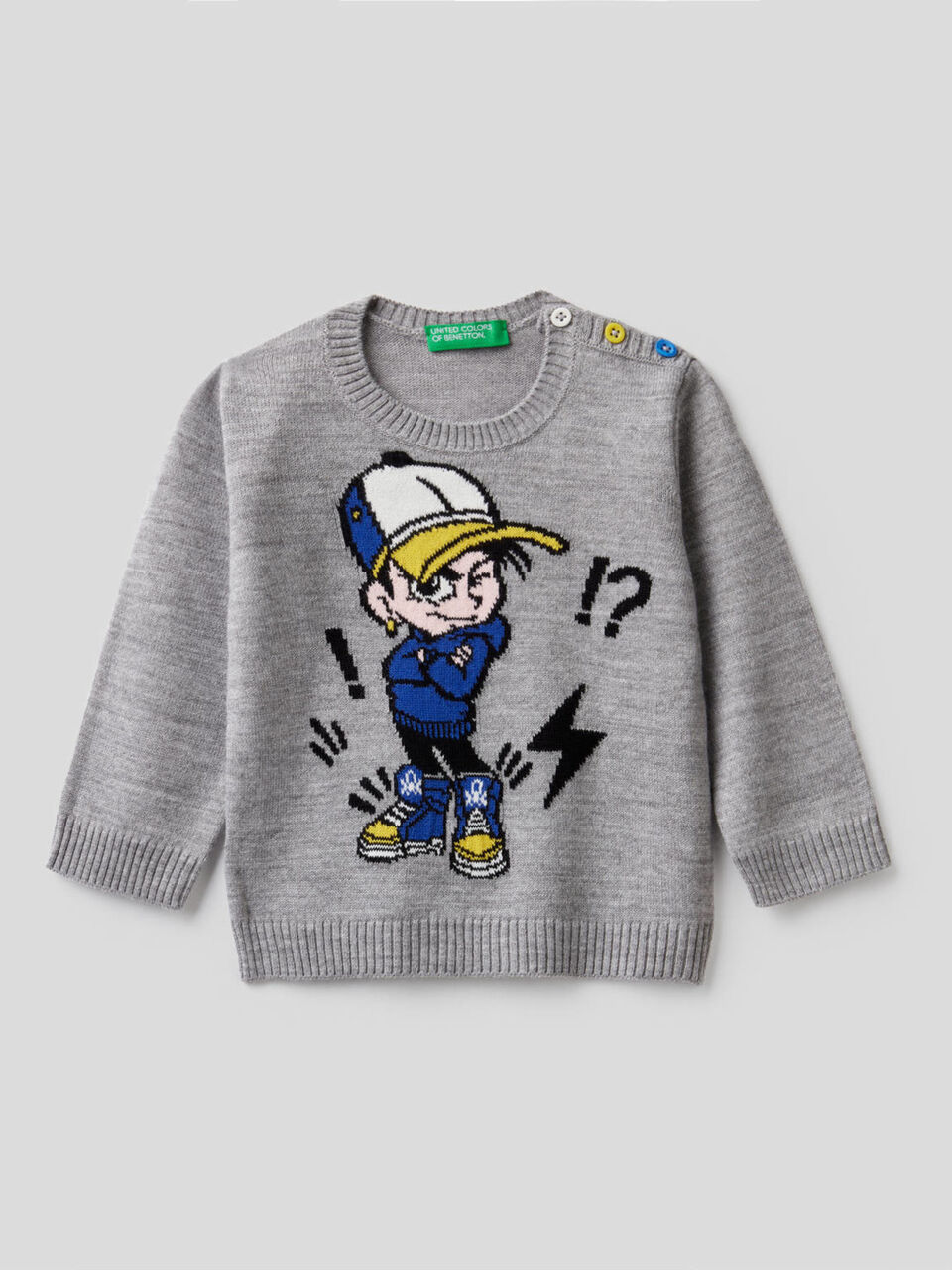 Sweater with inlay image number 1