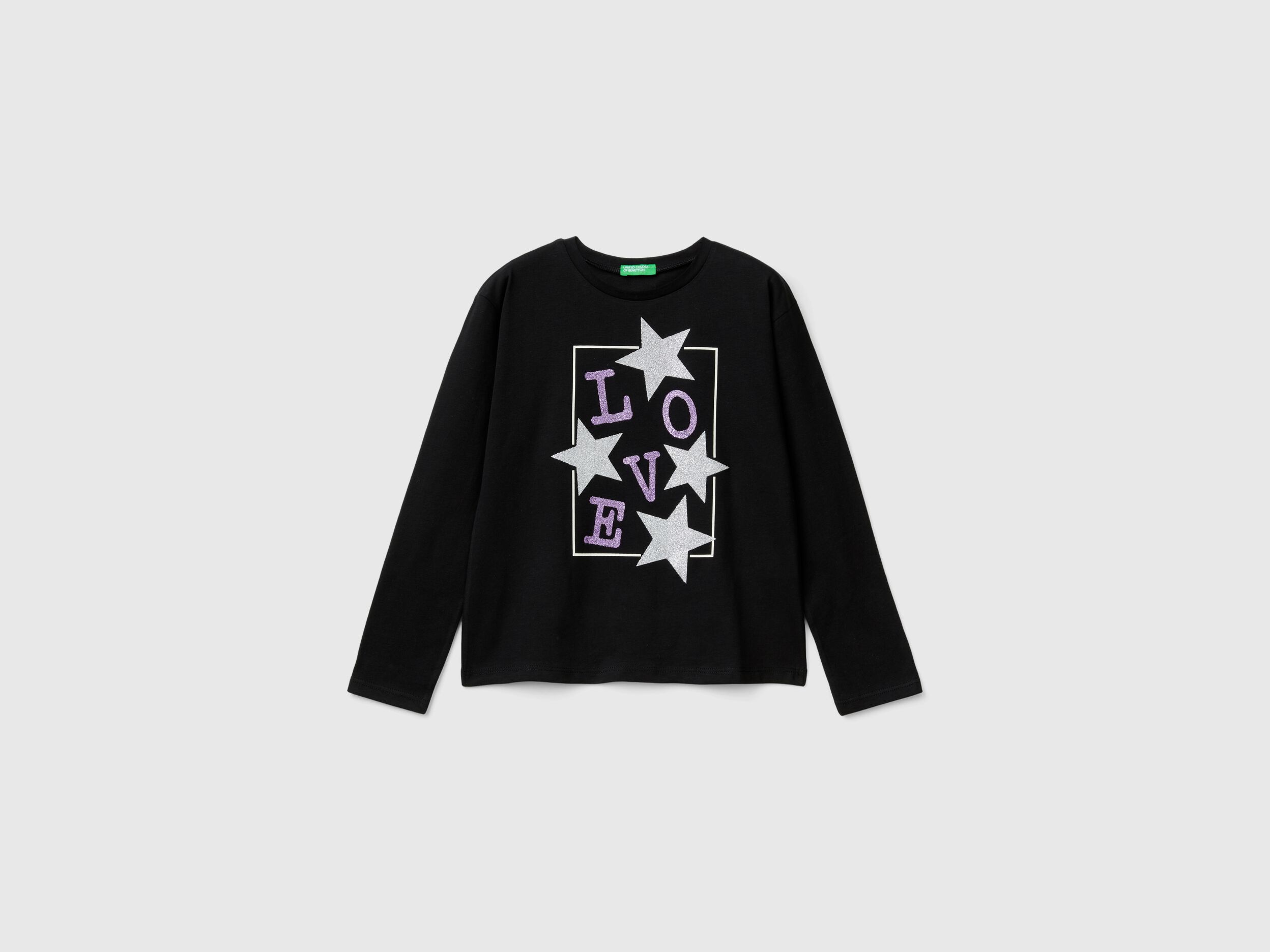 Junior Girls Long Sleeve T shirts Collection 2024 Benetton