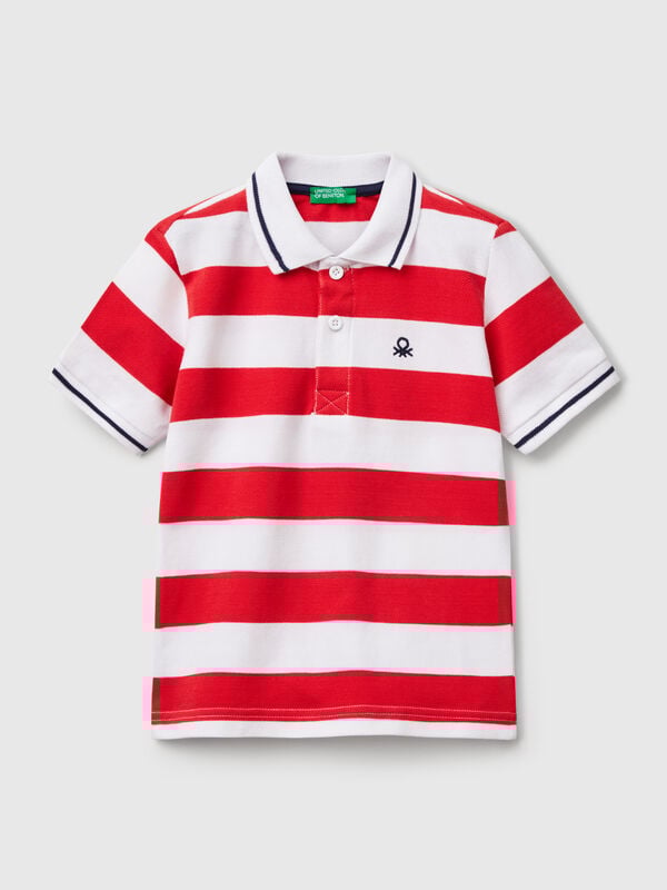 Striped short sleeve polo shirt Junior Boy