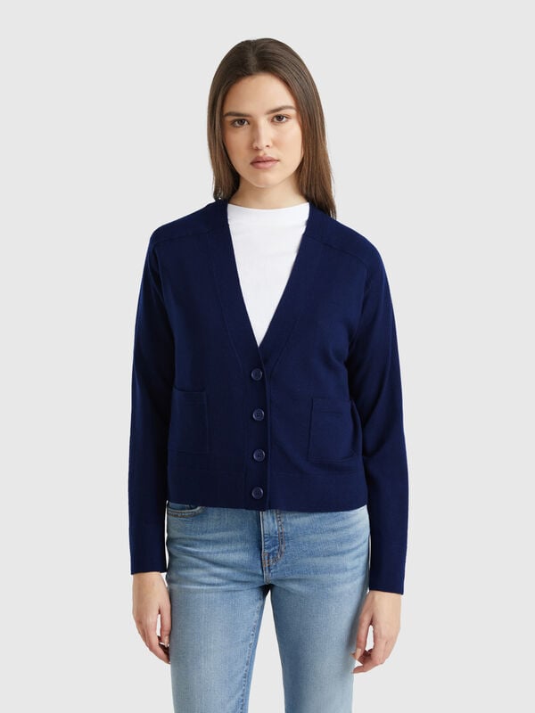 Cardigan in pure Merino wool Women