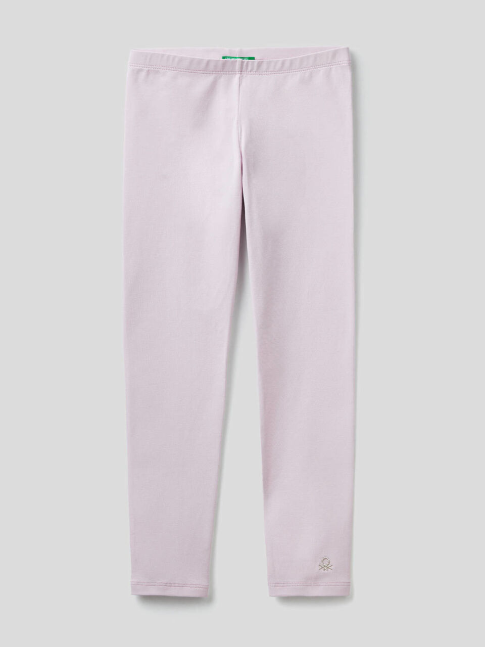 Leggings with lurex logo image number null