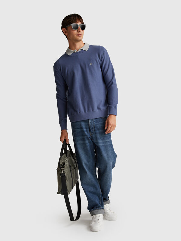 Sweater in pure cotton Men
