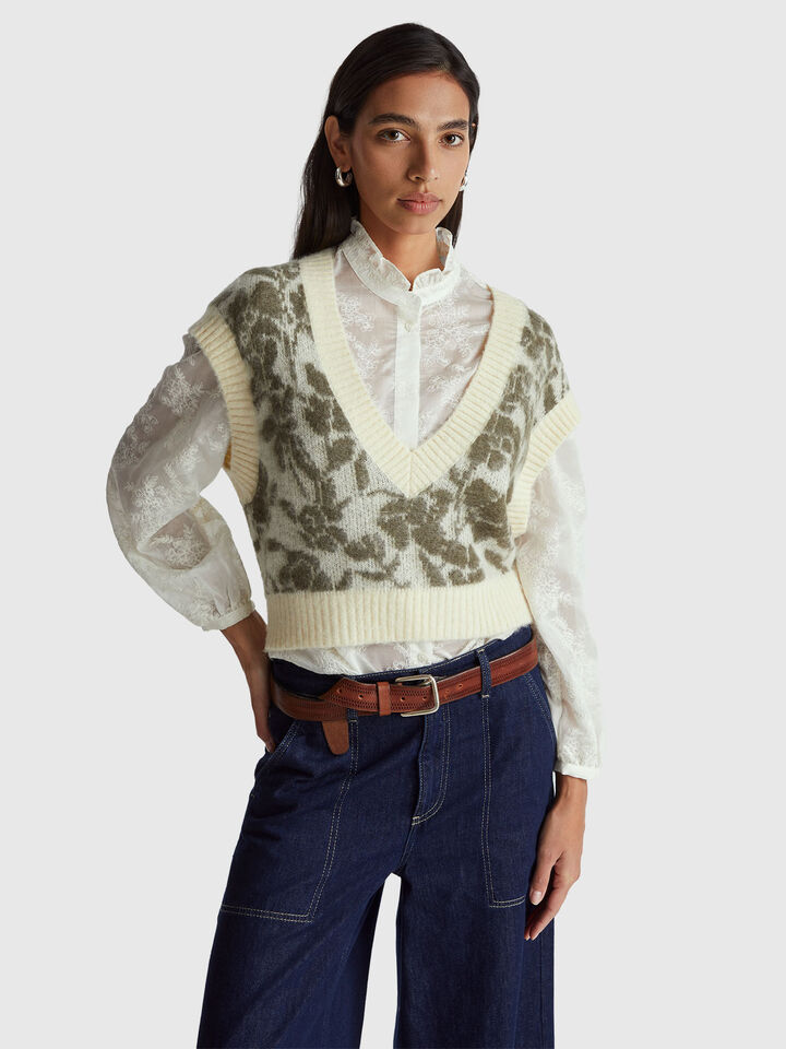 S/L V NECK SWEATER Women