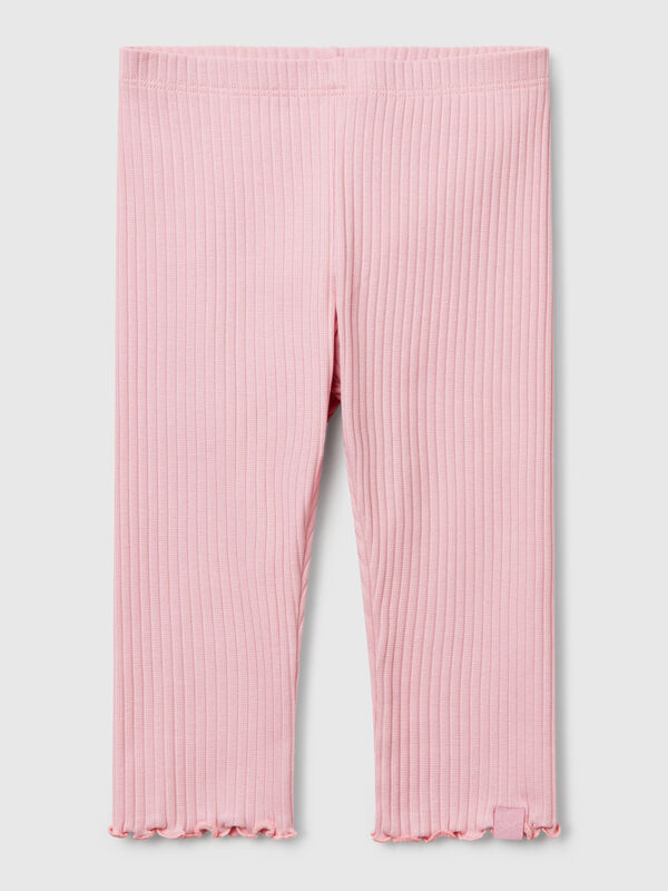 Stretch cotton leggings Junior Girl