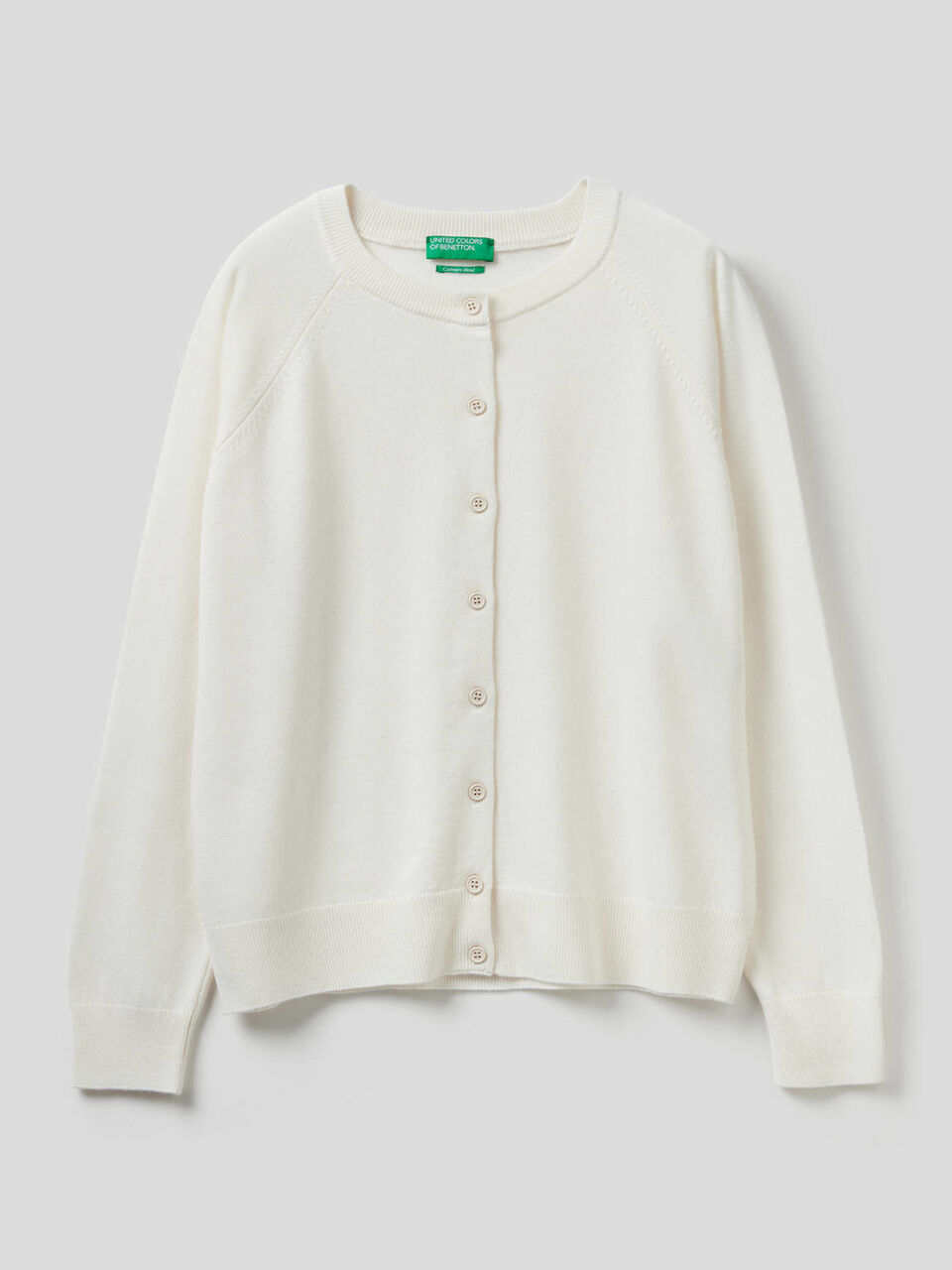 Crew neck in cashmere and wool blend image number 1
