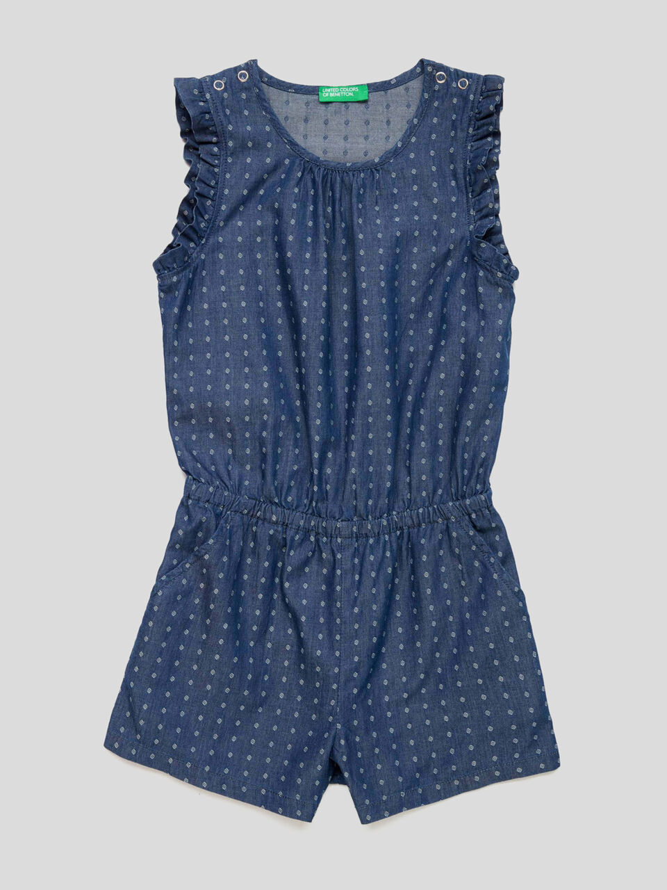 Short jumpsuit with rouches image number 1