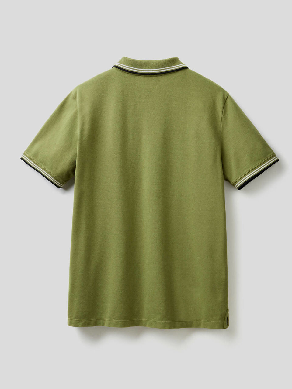 Short sleeve stretch cotton polo image number 2