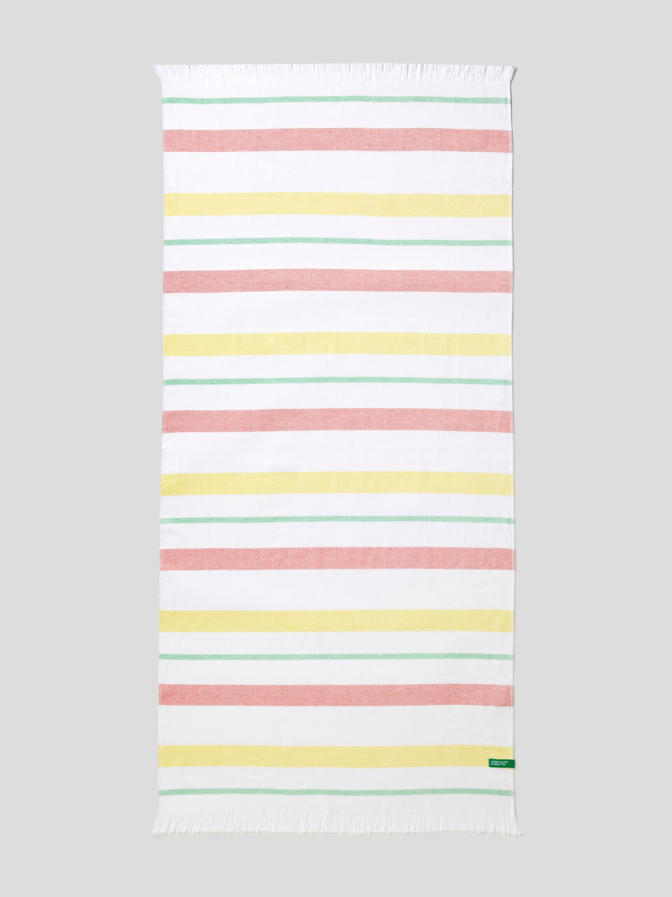 Striped beach towel in 100% cotton image number 2