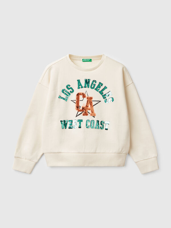 Sweatshirt with sequins Junior Girl
