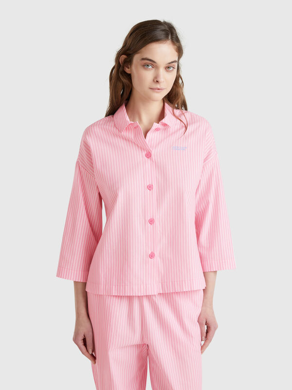 Vertical striped pyjama jacket Women