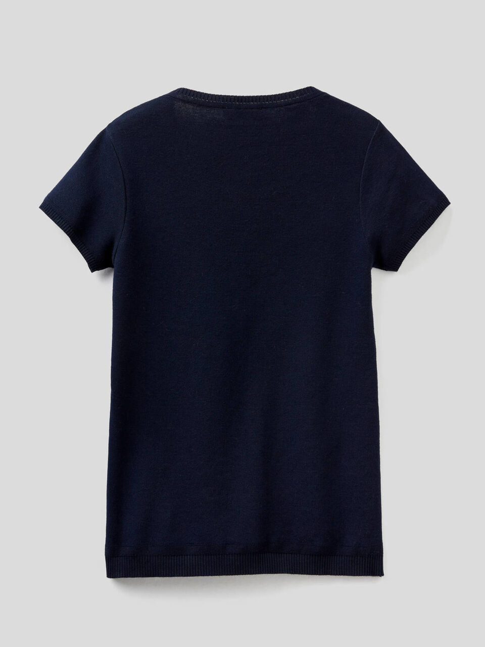 Short sleeve sweater in 100% cotton image number 2