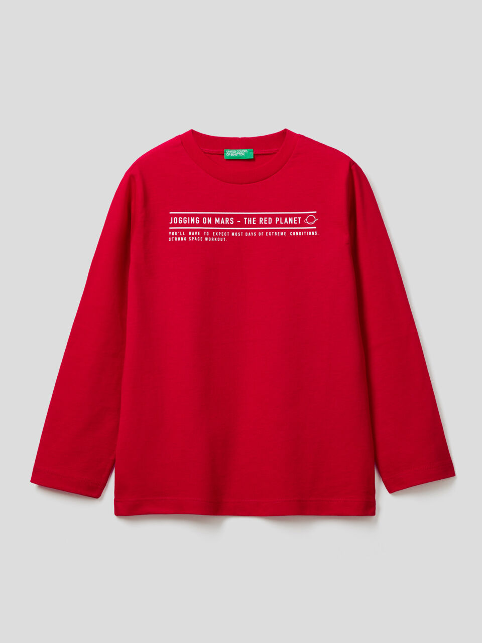 T-shirt in organic cotton with print image number 1