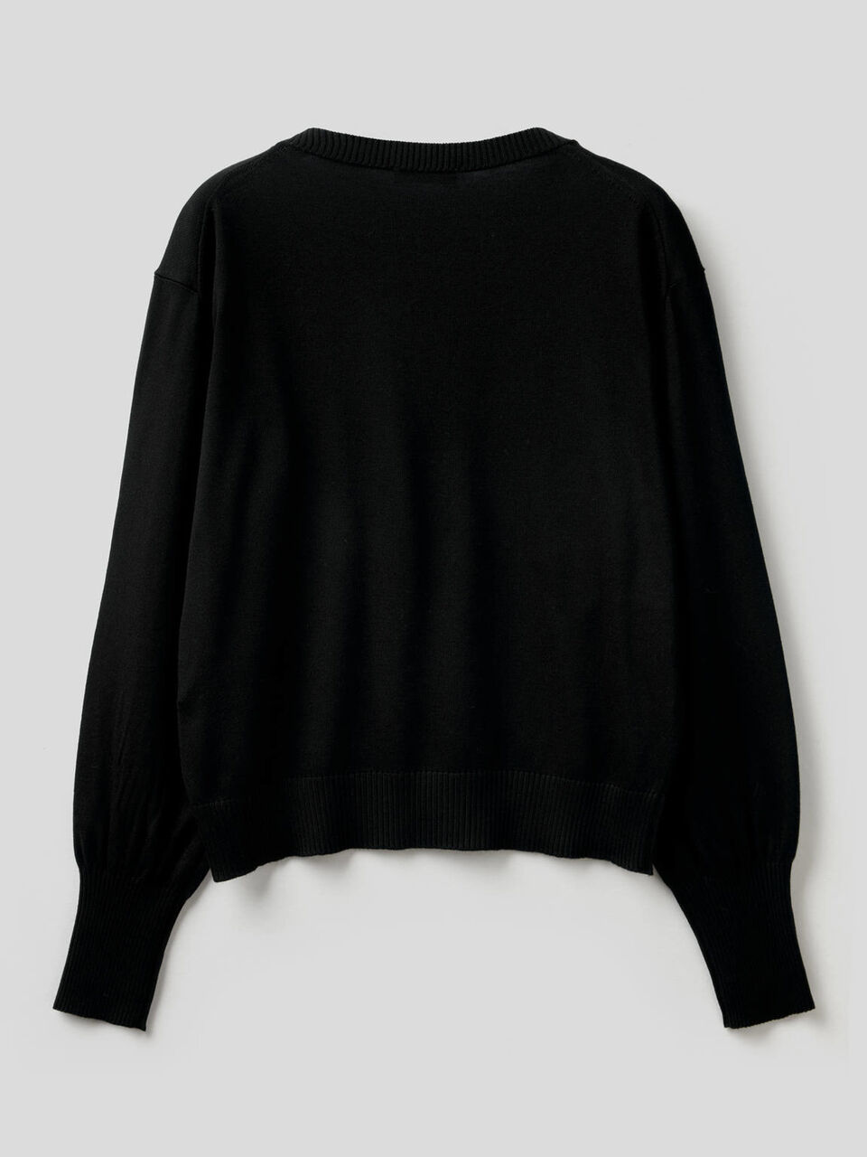 Sweater with puff sleeve image number 2