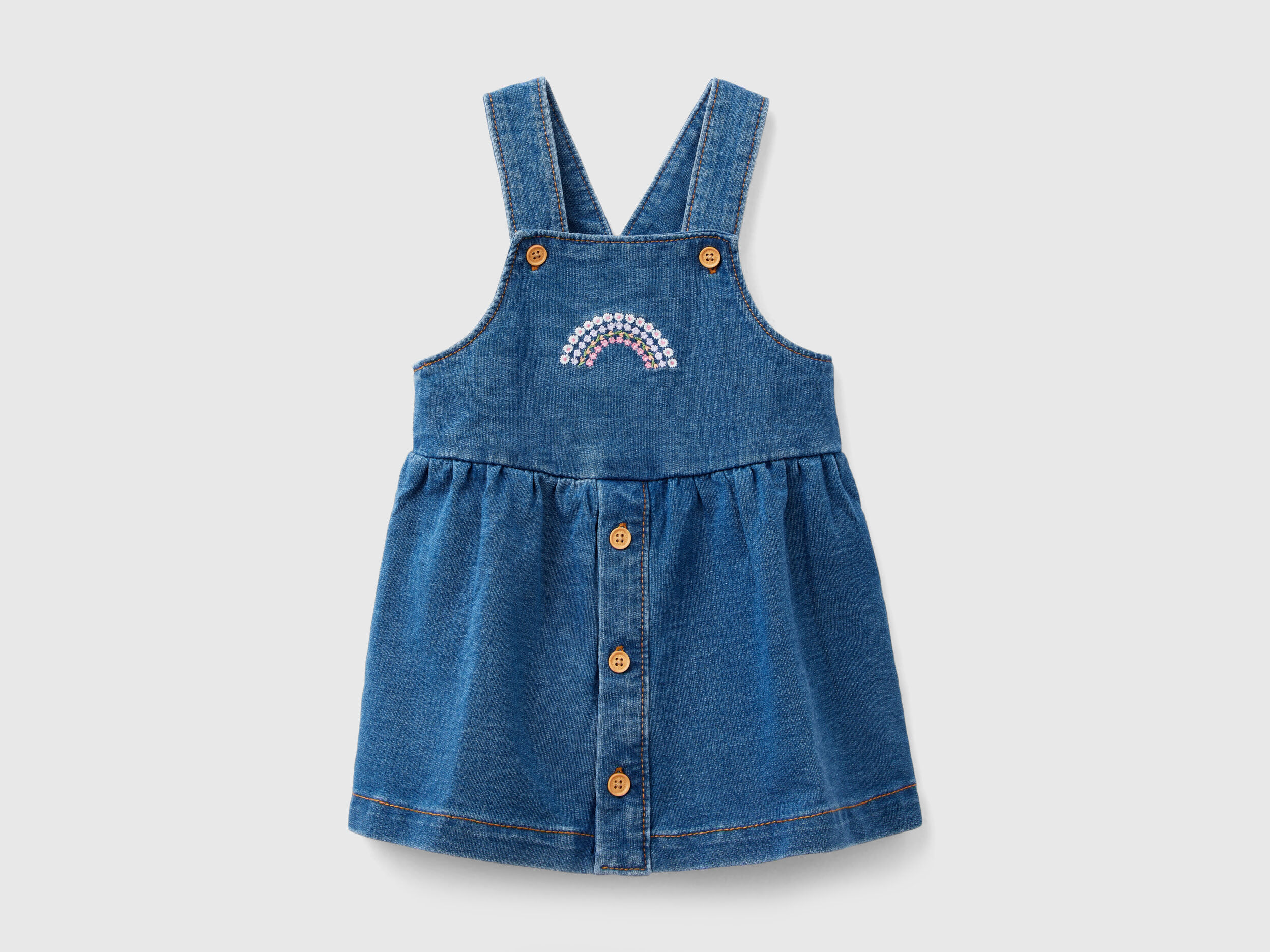 Denim dungaree outlet skirt