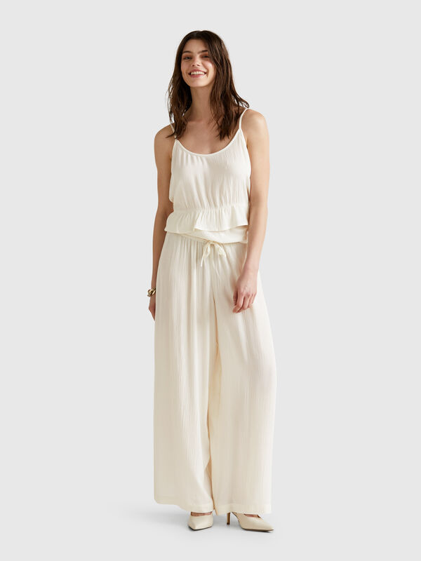 Wide flowy trousers Women