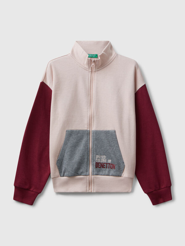 Zip-up sweatshirt with print Junior Girl