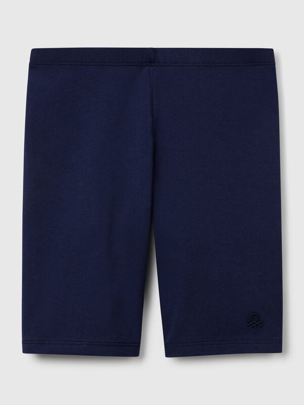 Short leggings in stretch cotton Junior Girl