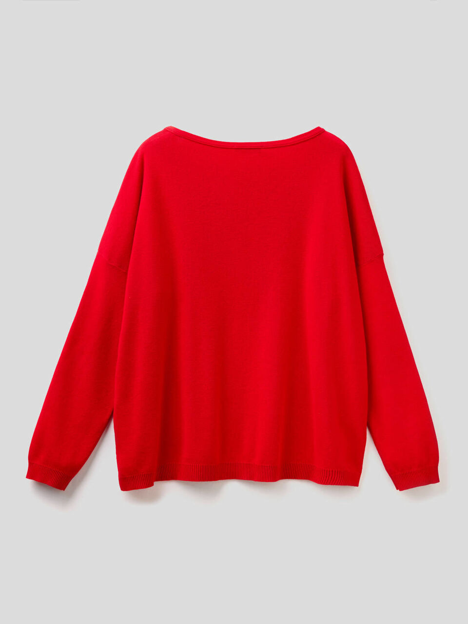 Cotton sweater with round neck image number 2