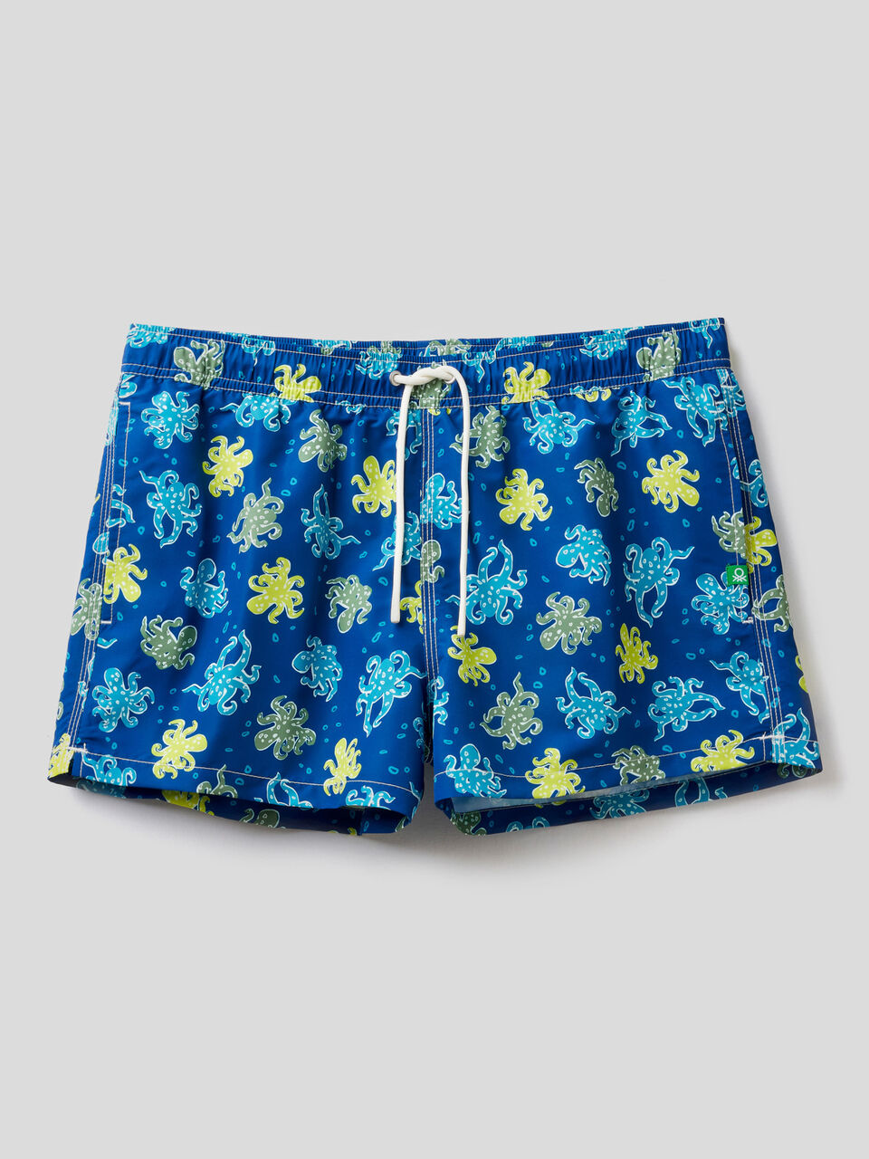 Short patterned swim trunks image number 1