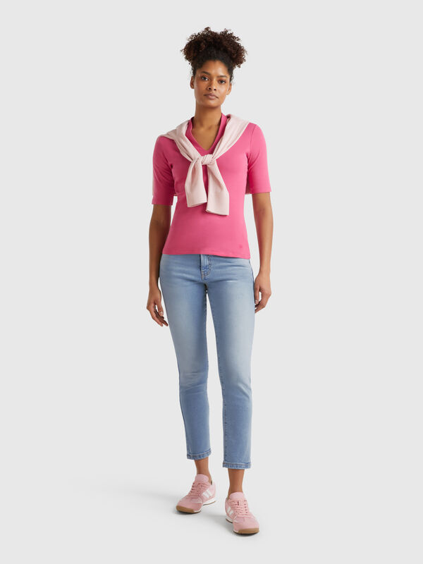 Bootcut jeans in recycled cotton blend Women