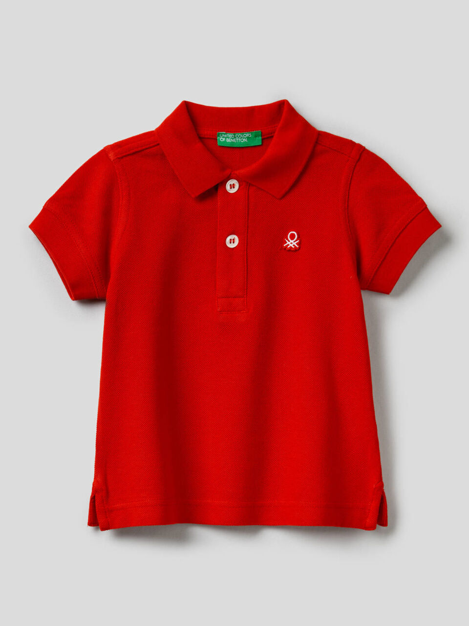 Polo in pure cotton pique image number 1
