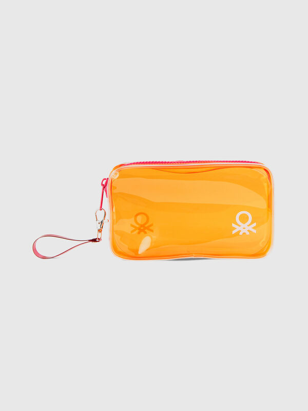 Orange mini beauty travel case