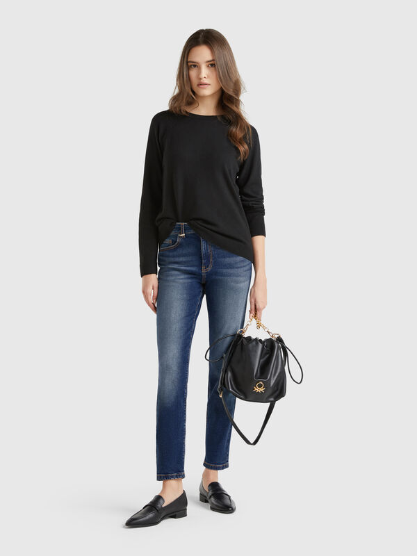 Bootcut jeans in recycled cotton blend Women