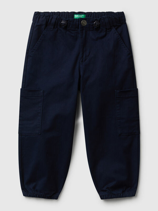 Parachute trousers in stretch cotton Junior Boy
