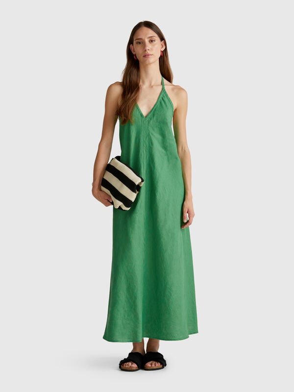 Long dress in pure linen Women