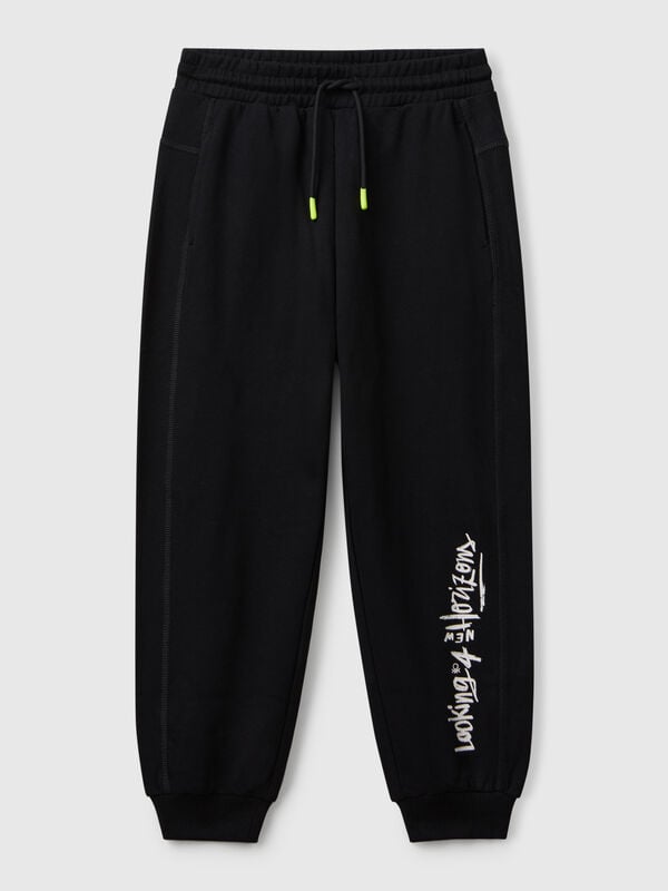 Sweatpants with graffiti print Junior Boy